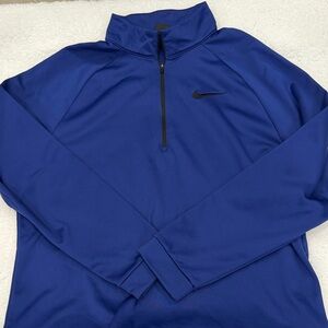 Nike Men's Performance Blue Quarter-Zip Jacket